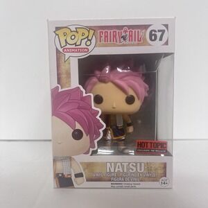 Rare Funko Pop! Vinyl: Fairy Tail Natsu Dragneel #67 Hot Topic Pre - Release
